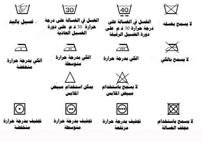 علامات الغسيل على الملابس - تعرفي علي العلامات لتحافظي على ملابسك 231 4