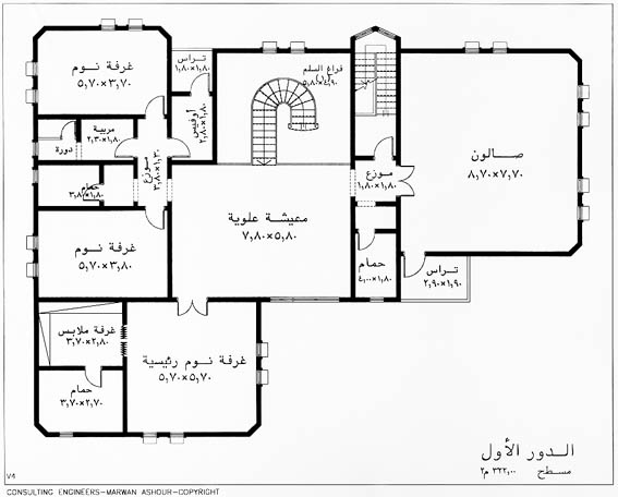 خرائط فلل دورين - اروع تصاميم لفيلا دورين 161 8