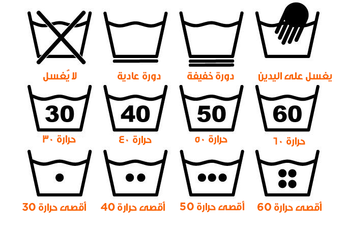 علامات الغسيل على الملابس - تعرفي علي العلامات لتحافظي على ملابسك 231 4