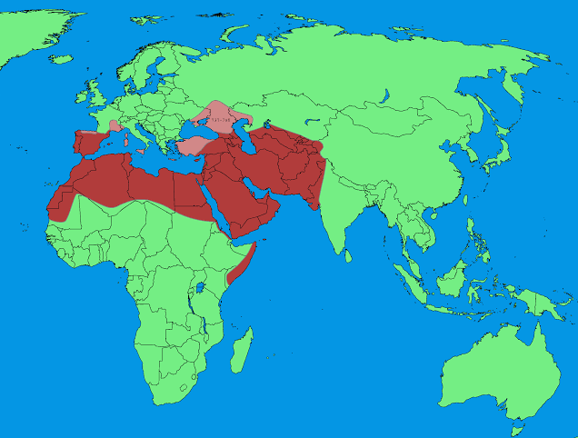 خريطة الفتوحات الاسلامية في عهد الخلفاء الراشدين - الفتوحات الاسلامية لم تقم بالسيف 2401 1
