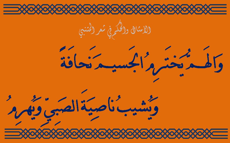 شعر المتنبي في الحكمة - شاهد اجمل اشعار المتنبي في الحكمة 2697 7