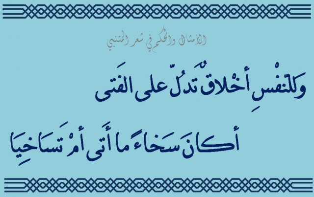 شعر المتنبي في الحكمة - شاهد اجمل اشعار المتنبي في الحكمة 2697 10