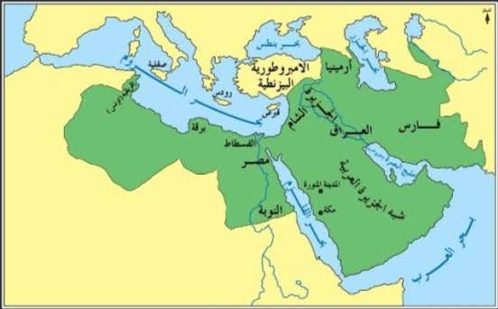 خريطة الفتوحات الاسلامية في عهد الخلفاء الراشدين - الفتوحات الاسلامية لم تقم بالسيف 2401 6