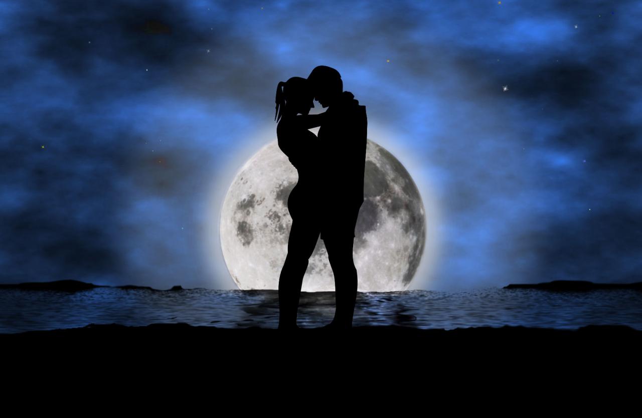 صور رومانسية للقمر واو رومانسيه تهوس بجد قبلات الحياة